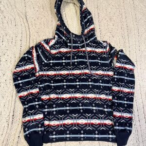 Abercrombie & Fitch Women’s Sherpa Fleece Lined Aztec Hoodie Size Large